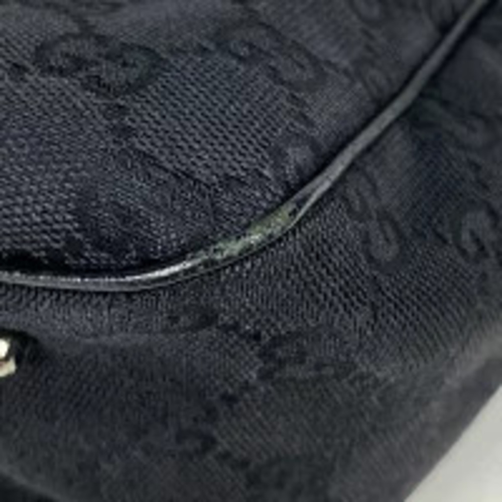 Gucci black canvas GG bag tote handbag